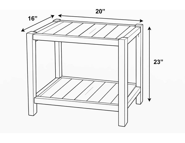 Mesa Bedside Table