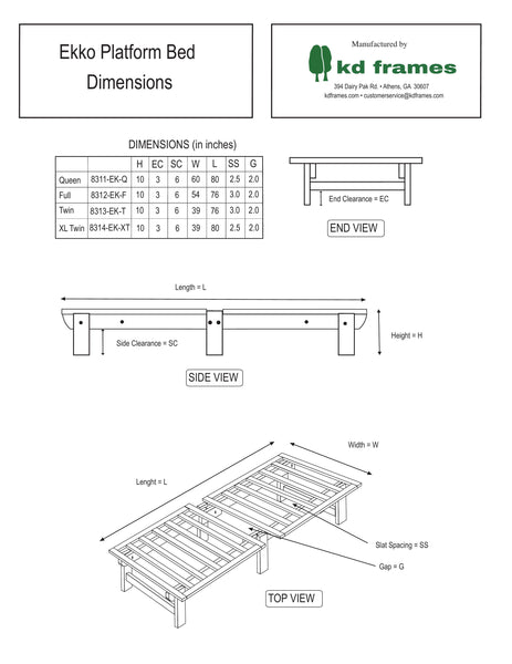 Ekko Platform Bed